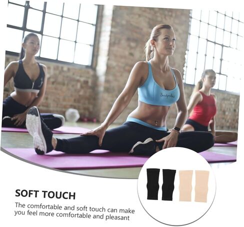 2Pairs Ankle Support Socks Elastic Breathable Compression Sleeves for Sports Women Men Lightweight Durable Foot Sleeve for Basketball Running Exercise Skin Tone in Saudi Arabia
