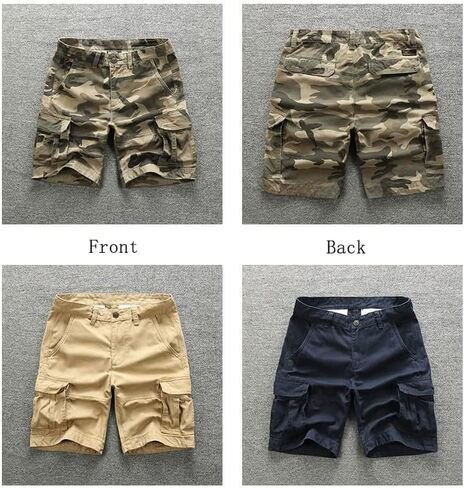 شورت SINAIRSOFT ميليتاري للرجال، شورت كاجوال تكتيكي مموه للاستخدام في الهواء الطلق، شورت متعدد الجيوب مريح وسريع الجفاف in Kuwait