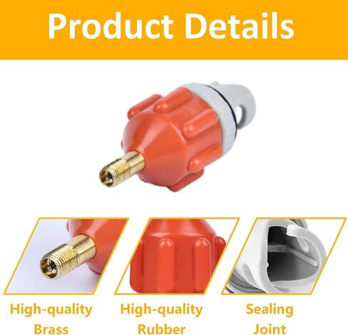 2PCS Universal SUP Pump Adapter, Quick Inflate Leak-Proof Seal, Fits Stand Up Paddle Board, Inflatable Boat, Kayak in Saudi Arabia