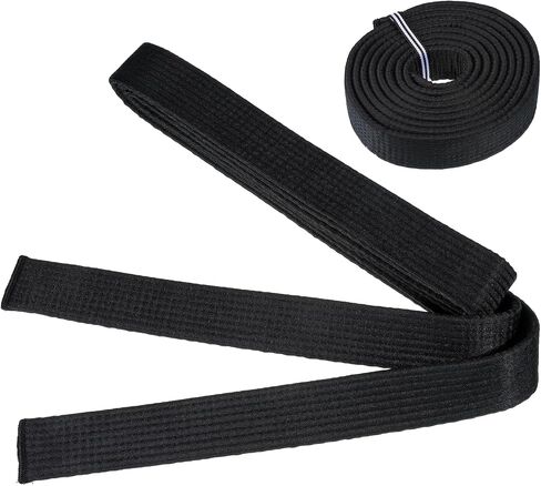 Karate Taekwondo Belt 280cm/3yard Black Martial Arts Belts Long Soft Belt for Judo Karate Taekwondo in Saudi Arabia