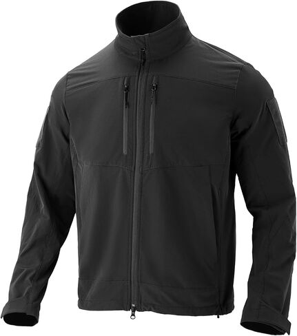 Men's Lightweight Waterproof Jacket,Tactical Rain Zip Up Softshell Jacket Windbreaker Casual for Hiking Travel Golf in Kuwait
