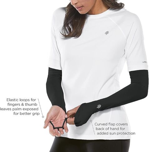 Coolibar Women's Performance Arm Sleeves - UPF 50+ Sun Protection - Backspin in Saudi Arabia