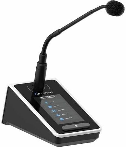 X-ZPS Atmosphere Professional Paging Station with 4.3" LCD Touchscreen, 16" Gooseneck Microphone, Zone Control System in Saudi Arabia