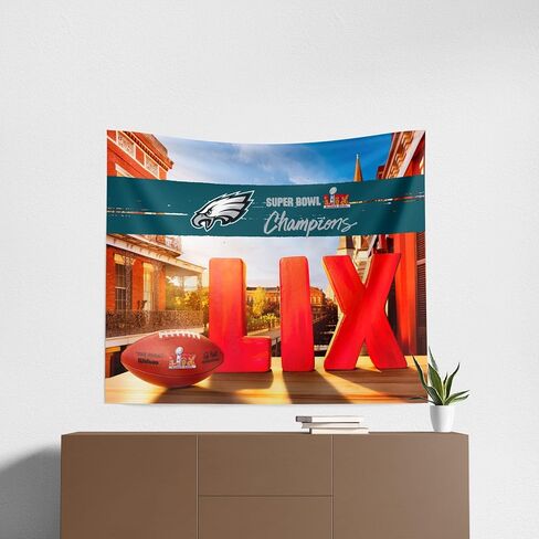 شمال غرب NFL فيلادلفيا إيجلز 2025 سوبر بول LIX قبة معلقة على الحائط مقاس 34 × 40 بوصة in Saudi Arabia