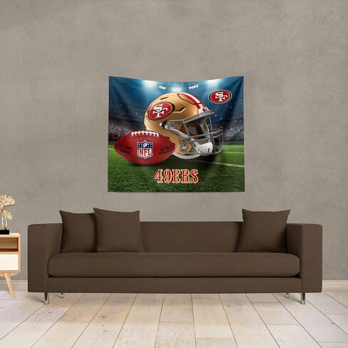 NORTHWEST The Company NFL San Francisco 49ers Printed Wall Hanging, 34" x 40", Gametime, Team Colors in Saudi Arabia