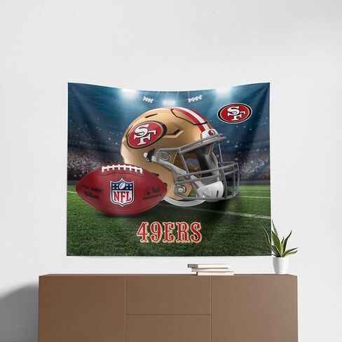 NORTHWEST The Company NFL San Francisco 49ers Printed Wall Hanging, 34" x 40", Gametime, Team Colors in Saudi Arabia