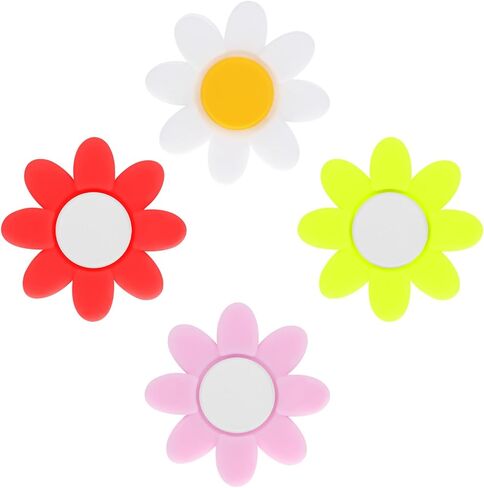 4 قطع من مضرب التنس الممتص للصدمات لمضرب التنس ومرطب الاهتزاز ومرطب زهرة السيليكون أداة ترطيب مضرب التنس ومرطبات سلسلة التنس ومستلزمات التنس اللطيفة (ألوان مختلطة) in Kuwait