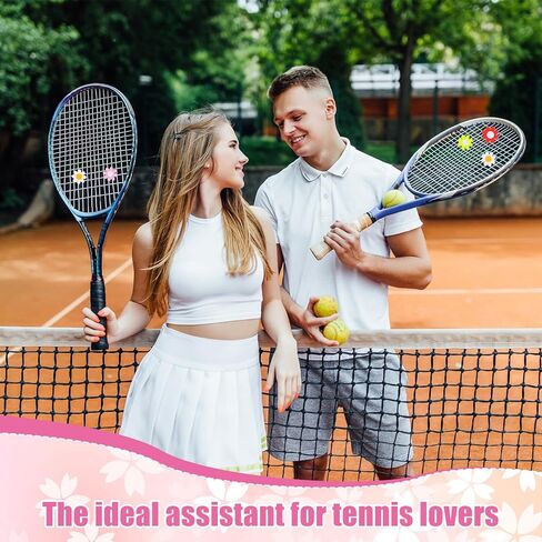 4 قطع من مضرب التنس الممتص للصدمات لمضرب التنس ومرطب الاهتزاز ومرطب زهرة السيليكون أداة ترطيب مضرب التنس ومرطبات سلسلة التنس ومستلزمات التنس اللطيفة (ألوان مختلطة) in Kuwait