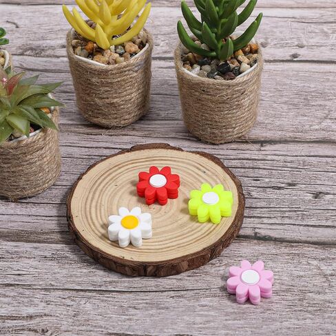 4 قطع من مضرب التنس الممتص للصدمات لمضرب التنس ومرطب الاهتزاز ومرطب زهرة السيليكون أداة ترطيب مضرب التنس ومرطبات سلسلة التنس ومستلزمات التنس اللطيفة (ألوان مختلطة) in Kuwait