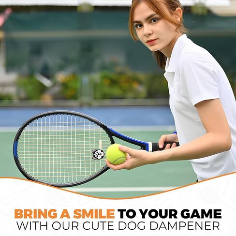 Tennis Racket Dampener - Cute Designs - Vibration & Noise-Reducing Tennis Shock Absorber for Racquets - Secure, Easy-Install Accessories for Players of All Levels in Saudi Arabia