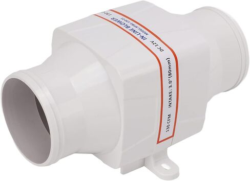 Srliya 3 Inch 12V 130CFM in Line Blower Electric Marine Bilge Air Blower with 4 Blade Fan for Boat Marine in Saudi Arabia