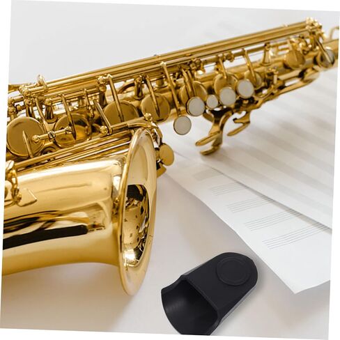 VANZACK Saxophone Mouthpiece Protection Sleeve Medium Size Rubber Protector for Alto Sax and Clarinet Sturdy Saxophone Accessory Tight Fit in Saudi Arabia