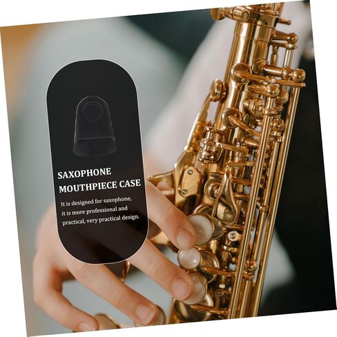VANZACK Saxophone Mouthpiece Protection Sleeve Medium Size Rubber Protector for Alto Sax and Clarinet Sturdy Saxophone Accessory Tight Fit in Saudi Arabia