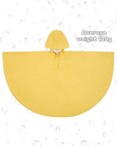 Kids Rain Poncho Cute Reusable Raincoat Light Waterproof Hoodie Jacket for Girls in Saudi Arabia