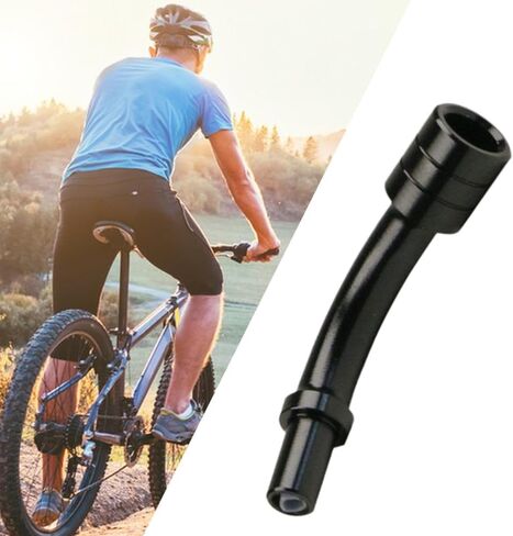 Bike V Brake Noodle Cable Guide Pipe Aluminum Alloy Easy Installation Replace Sturdy Oil Filled Inner Tube Bicycle Brake Part, Black in Saudi Arabia