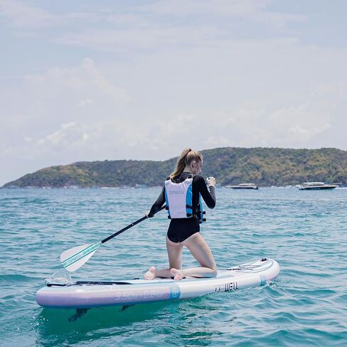 مجداف UPWELL SUP قابل للتعديل للوقوف على لوح التجديف، عمود من سبائك الألومنيوم مكون من 3 قطع مع شفرة من الألياف الزجاجية المقواة in Kuwait
