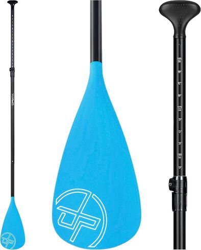 مجداف UPWELL SUP قابل للتعديل للوقوف على لوح التجديف، عمود من سبائك الألومنيوم مكون من 3 قطع مع شفرة من الألياف الزجاجية المقواة in Kuwait