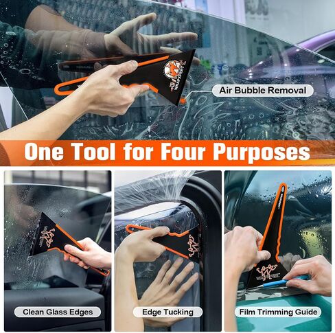 أدوات Tint Window Window ، 3 حزمة نافذة Tint Triangee Triange Contour ، 3 أدوات مختلفة من الأحجام للنافذة ، المرآة ، الزجاج الخلفي للنوافذ الأمامية ، تثبيت أفلام زجاج السيارات التلقائية in Saudi Arabia