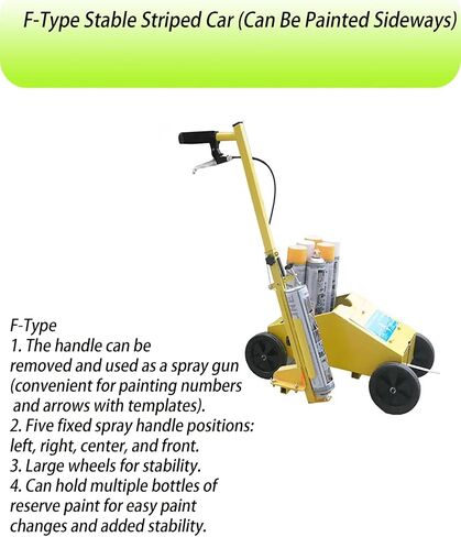 Push-Type Paint Line Marker, for Parking Lot, Road, Warehouse, Playground, Athletic Field, with Adjustable Line Width in Saudi Arabia
