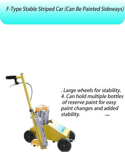 Push-Type Paint Line Marker, for Parking Lot, Road, Warehouse, Playground, Athletic Field, with Adjustable Line Width in Saudi Arabia