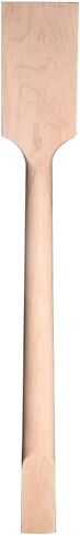 Maple Unfinished Electric Bass guitar neck 24 Fret 34inch Rosewood Fretboard Paddle head Leaf Inlay Electric Guitar Neck Replacement for DIY (42mm-65mm) in Saudi Arabia