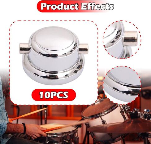 استبدال عروات الطبل، طرف مزدوج، ملحقات أجهزة مجموعة الطبل، آذان الطبول مع وسادات، 10 مجموعات in Kuwait