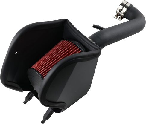 Cold Air Intake Kit with Heat Shield Fit for 2018-2023 Jeep Wrangler JL/Gladiator 3.6L V6 Silver in Kuwait