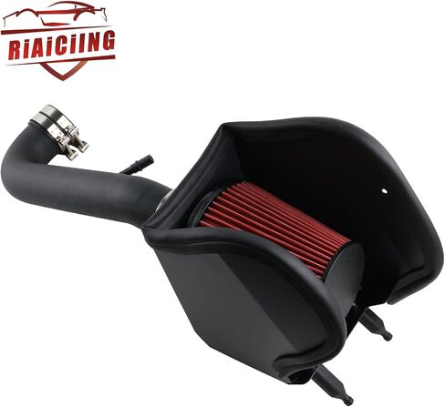 Cold Air Intake Kit with Heat Shield Fit for 2018-2023 Jeep Wrangler JL/Gladiator 3.6L V6 Silver in Kuwait
