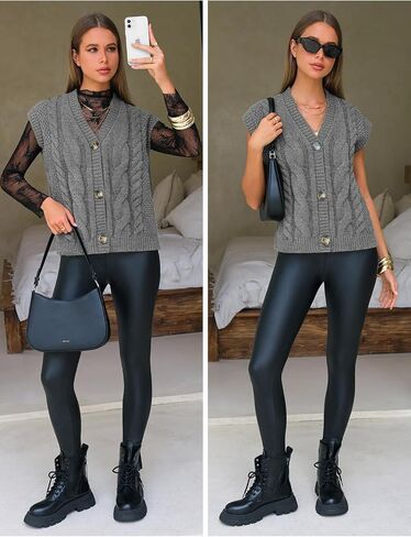 Exlura Women's Fall Fashion Steps قمم فوق الزر بأكتبة على ذلك in Saudi Arabia