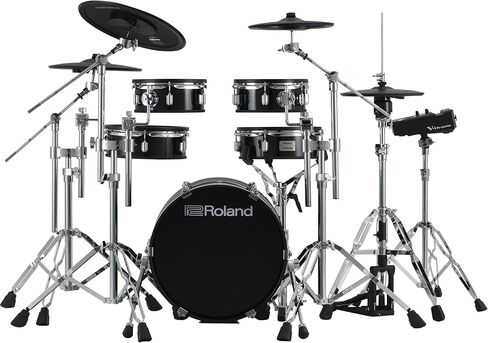 Roland VAD716-GC V-Drums Acoustic Design Electronic Drum Set - Gloss Cherry Bundle with Audio Cable, Drumsticks, Drumstick Bag, and Austin Bazaar Polishing Cloth in Saudi Arabia