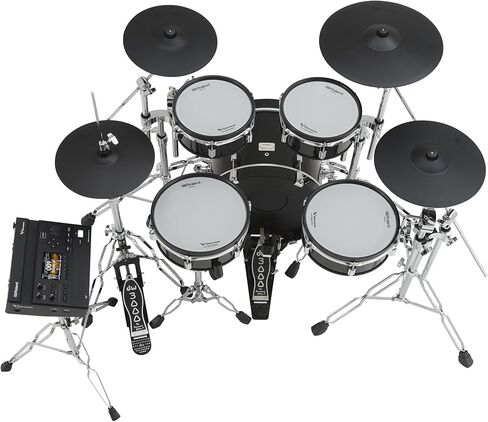 Roland VAD716-GC V-Drums Acoustic Design Electronic Drum Set - Gloss Cherry Bundle with Audio Cable, Drumsticks, Drumstick Bag, and Austin Bazaar Polishing Cloth in Saudi Arabia