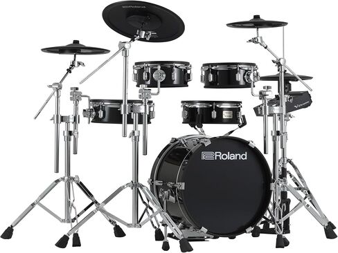 Roland VAD716-GC V-Drums Acoustic Design Electronic Drum Set - Gloss Cherry Bundle with Audio Cable, Drumsticks, Drumstick Bag, and Austin Bazaar Polishing Cloth in Saudi Arabia