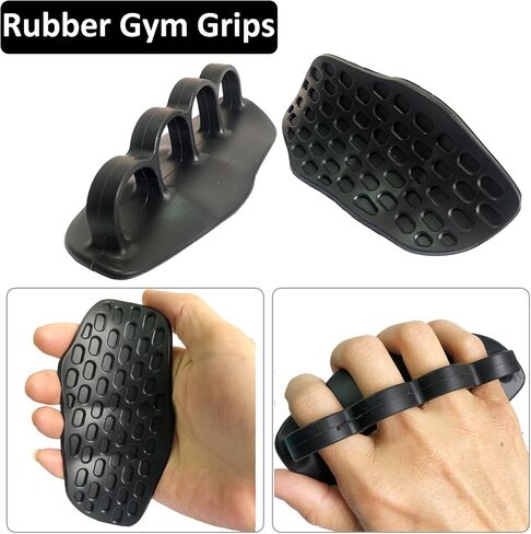 Gym Grips for Men & Women - Weightlifting Grips with Full Palm Anti-Slip Protection, Callus Protectors for Hands for Pull Ups, Barbell, Dumbbell Workouts | Workout Hand Grips for Weightlifting in Saudi Arabia