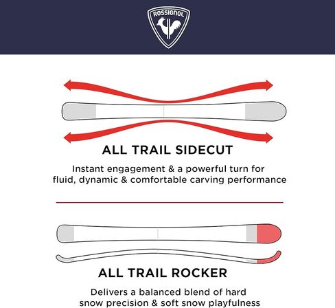 Rossignol Nova 2 Xpress - Alpine Snow Skis for Women - Downhill Skis in Saudi Arabia