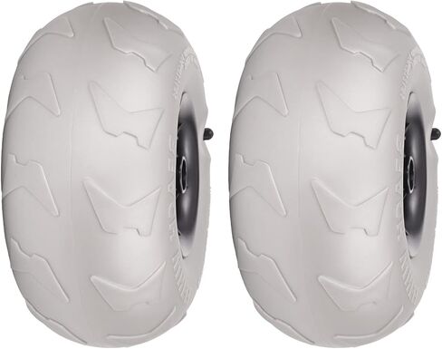 Beach Balloon Wheels 2 Pack Beach Cart Tires PVC Replacement Sand Tires Inflatable Sand Wheels Big Cart Wheel for Kayak Dolly Canoe Dolly Buggy Wagon, 88lbs Load Capacity in Saudi Arabia