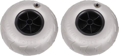 Beach Balloon Wheels 2 Pack Beach Cart Tires PVC Replacement Sand Tires Inflatable Sand Wheels Big Cart Wheel for Kayak Dolly Canoe Dolly Buggy Wagon, 88lbs Load Capacity in Saudi Arabia