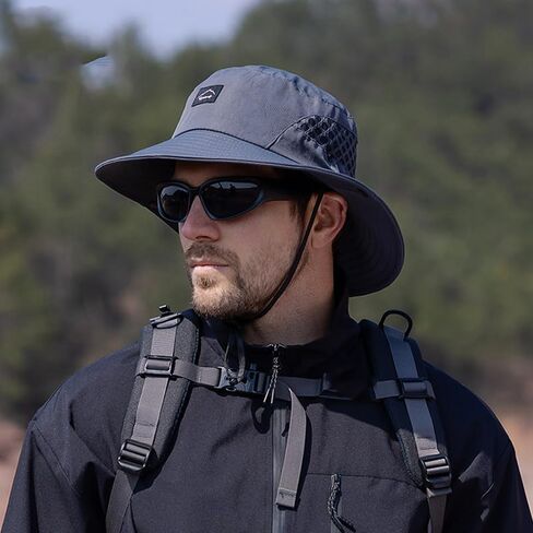 Summer Sun Hat for Men – Breathable Wide-Brim Bucket Hat, UV Protection & Lightweight Design, Ideal for Fishing, Hiking, Beach & Outdoor Travel(Dark Gray) in Saudi Arabia