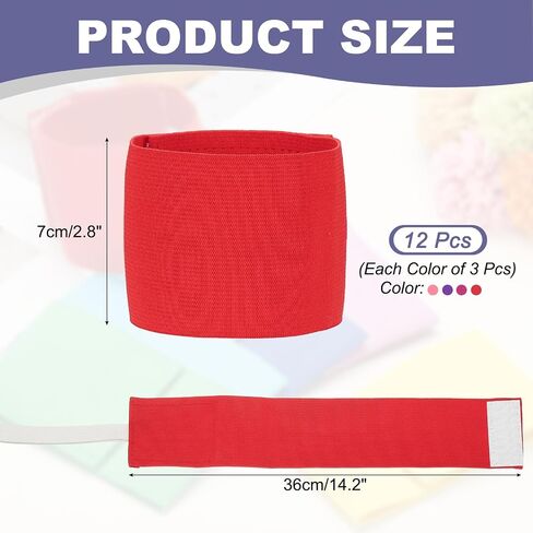 Soccer Captain Armband Elastic Wrist Arm Bands Adjustable Player Team Leader Anti-Slip Badge Sports Accessories in Saudi Arabia