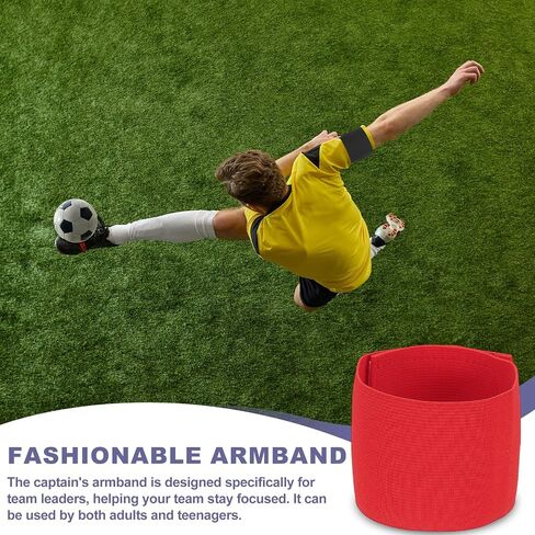 Soccer Captain Armband Elastic Wrist Arm Bands Adjustable Player Team Leader Anti-Slip Badge Sports Accessories in Saudi Arabia