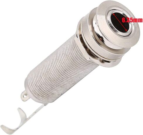 Guitar Bass Output Jack, 1/4 Inch End Pin Output Jack Socket Acoustic Guitar Stereo Endpin Jack For Electric Guitar Bass, Guitar Output Jack Socket in Saudi Arabia