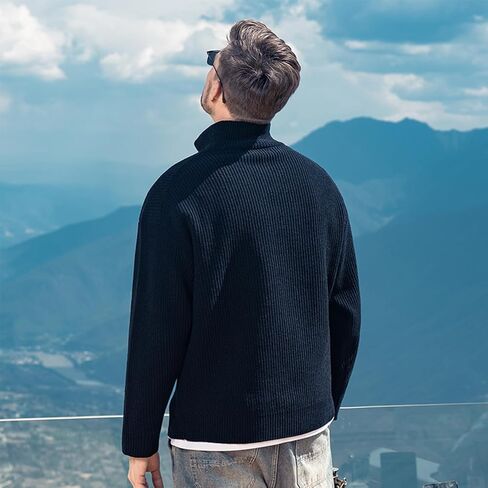Men's Polo Sweater Fashion Collar Casual Sweater in Saudi Arabia
