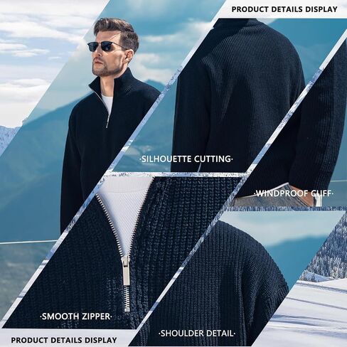Men's Polo Sweater Fashion Collar Casual Sweater in Saudi Arabia