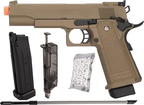 مسدس يدوي من الفولاذ من Golden Eagle Hi-Capa 1911 Airsoft مع BBS مقاس 6 مم ومحمل سرعة in Kuwait
