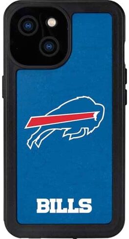 حافظة هاتف مقاومة للماء من Skinit متوافقة مع هاتف iPhone 15 - تصميم مرخص رسميًا من NFL Buffalo Bills in Saudi Arabia