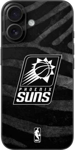 ملصق هاتف Skinit متوافق مع iPhone 16 - تصميم شعار كبير مرخص رسميًا من NBA Phoenix Suns in Saudi Arabia