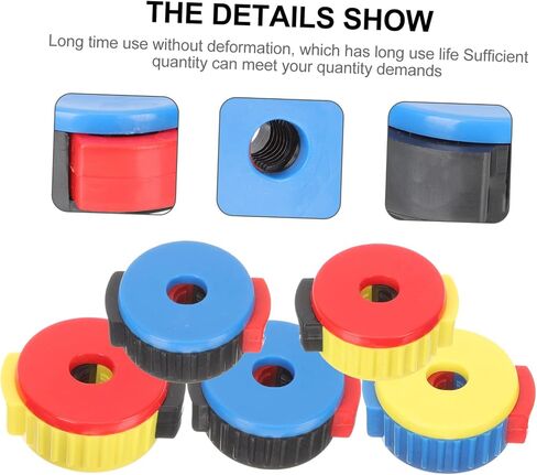 FAVOMOTO 5 Pieces Cymbal Nut Quick Cymbal Nuts Cymbal Holder Butterfly Nuts Drum Butterfly Nut Universal Roller Suite Plastic in Saudi Arabia