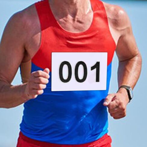 100Pcs Running Bibs for Races Sports Bibs Athlete Numbers for Athletics Triathlon Sports Event Games in Saudi Arabia