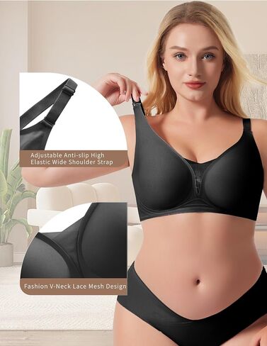 Maywind Bras for Women Wireless Mesh مريحة لا يوجد دعم داخلي Bralette تغطية كاملة غير ملحوظة كل يوم حمالات الصدر 2025 in Kuwait