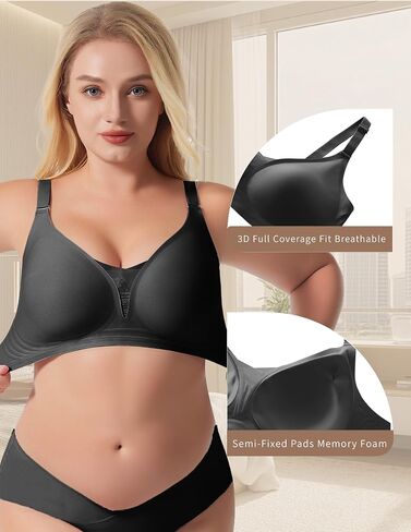 Maywind Bras for Women Wireless Mesh مريحة لا يوجد دعم داخلي Bralette تغطية كاملة غير ملحوظة كل يوم حمالات الصدر 2025 in Kuwait