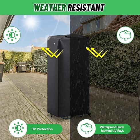 Commercial Shaved Ice Machine Cover 20"L x 14"W x 48"H Heavy-Duty Waterproof Outdoor Protector for Snow Cone Cart Cover with UV Resistant Coating Black in Saudi Arabia